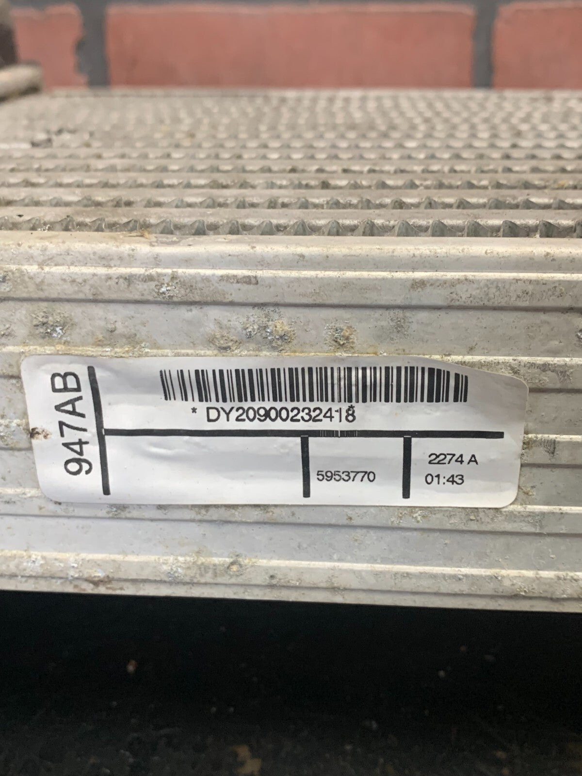 2014-2019 Ram 1500 Air Charge Cooler Used Mopar, OEM 52014947AB