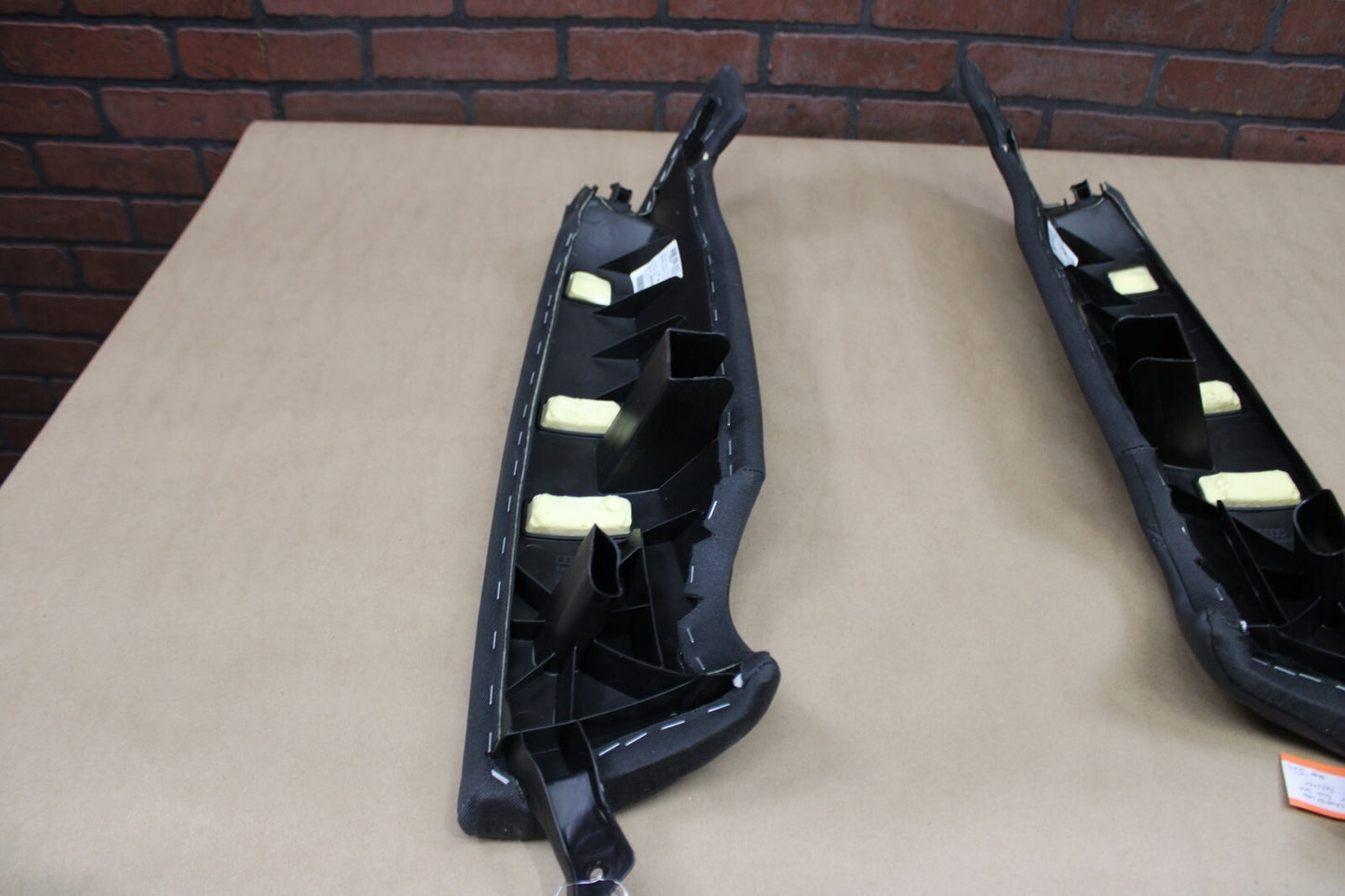 Set Rear Left Right Seat Backrest Bolster Black 4G085704AJ22A Audi A7 S7 RS7 18