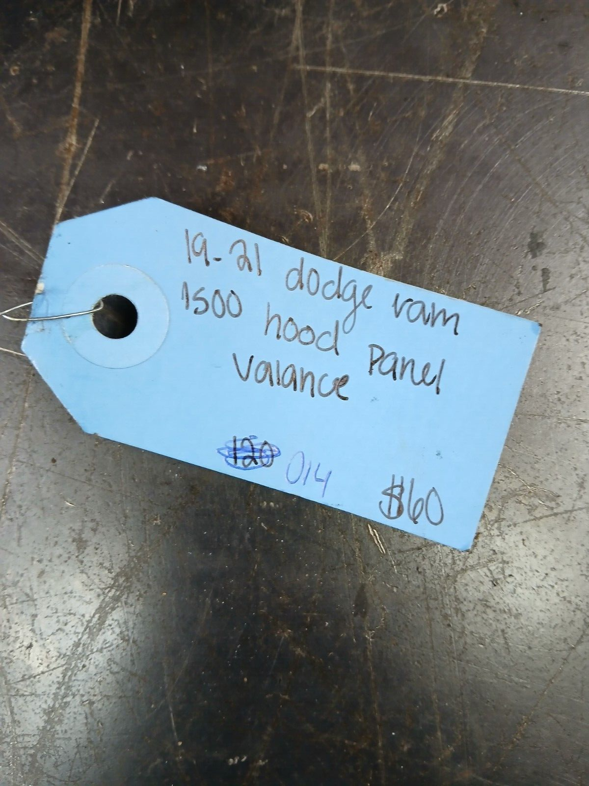 2019-2024 Ram 1500 Front Hood Close Out Panel Valance 68306917ab