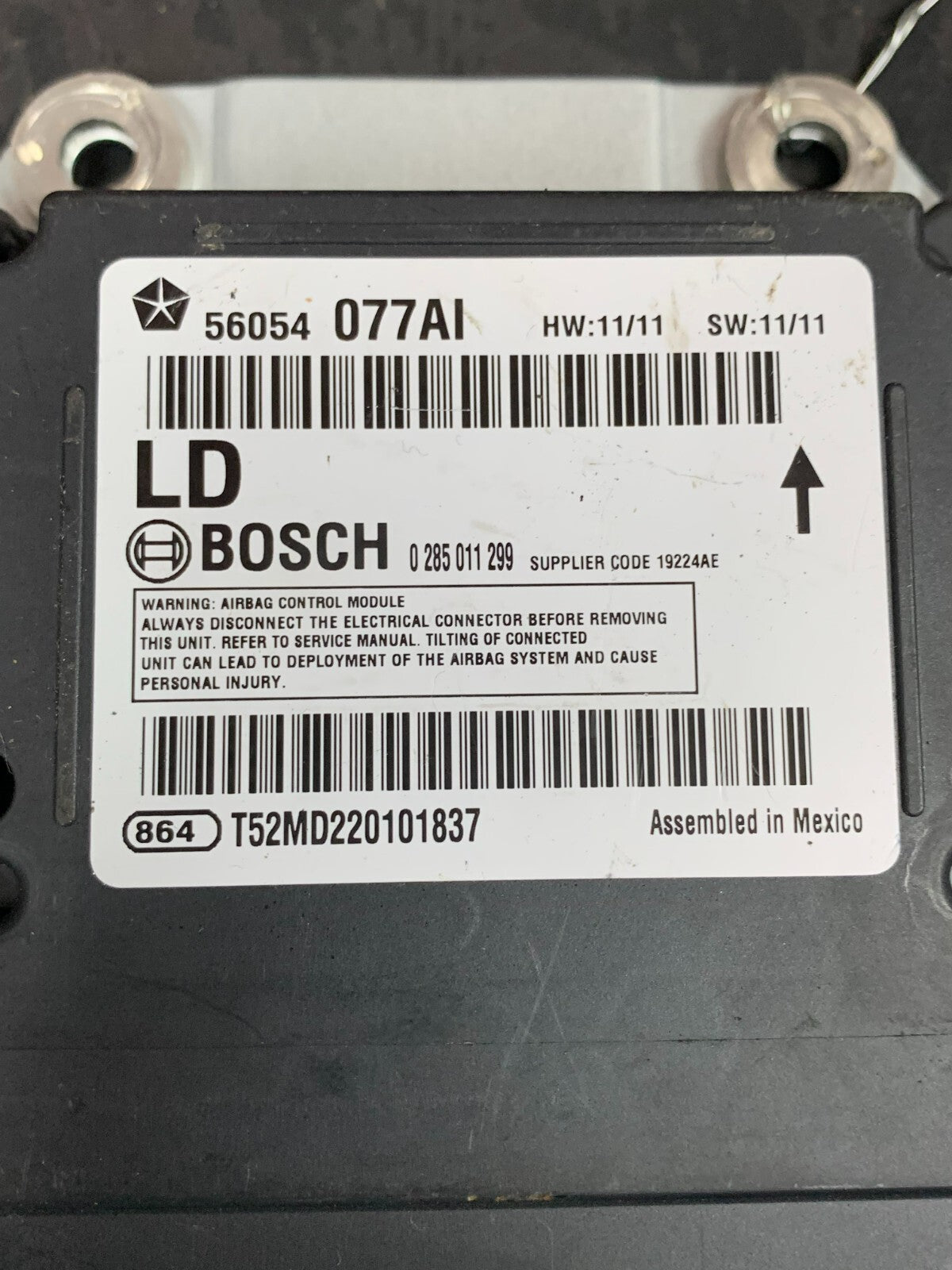 11 12 13 14 DODGE CHALLENGER KEYLESS ENTRY CONTROL MODULE 68065943AF OEM