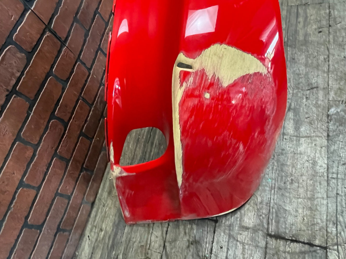 Gen 5 2013-2015 SRT Dodge Viper Rear Bumper Fascia Assembly Red Damaged