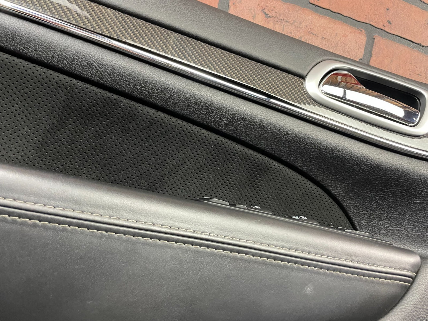 2011-2013 Jeep Grand Cherokee SRT8 Carbon Fiber Trim Black Door Panels Card Set