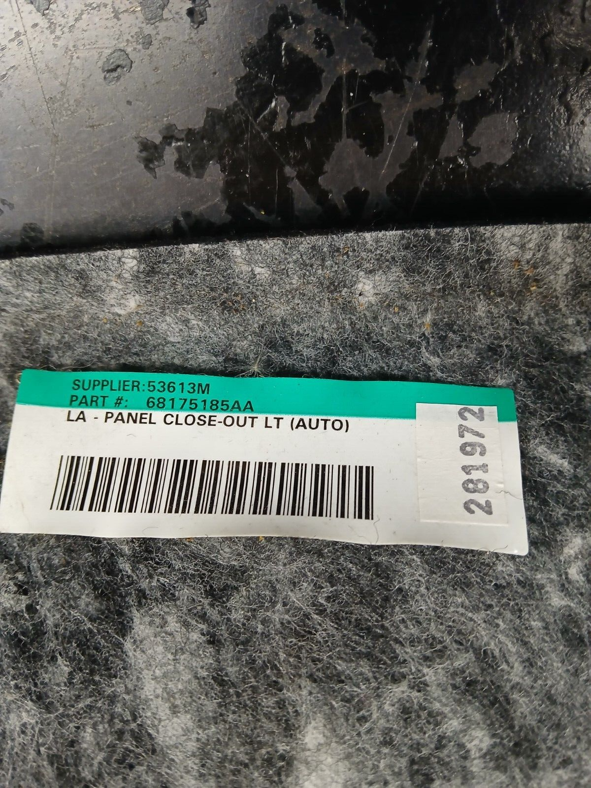 2015-2023 Dodge Challenger Driver LH Side Dash Close Out Panel 68175185aa