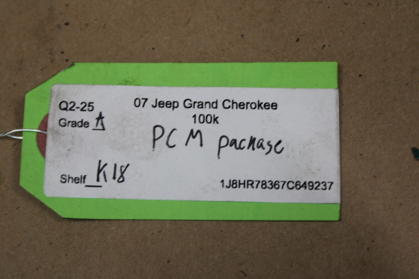 2007 Jeep Grand Cherokee SRT8 PCM ECU Park Assist TCM Ignition Key BCM Package