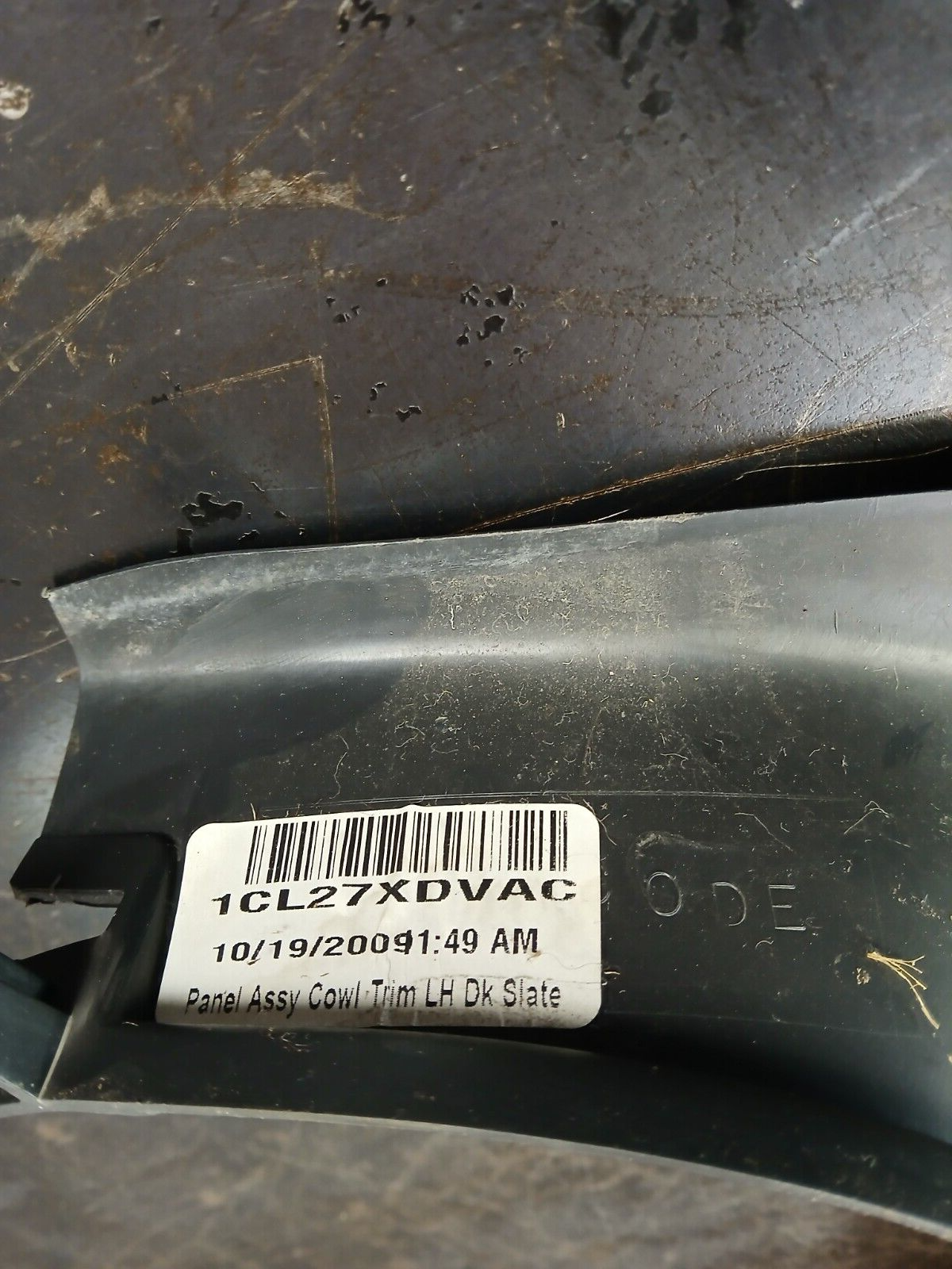 2008-2010 Jeep Grand Cherokee SRT8 Driver LH Side Cowl Trim Panel 1cl27xdvac