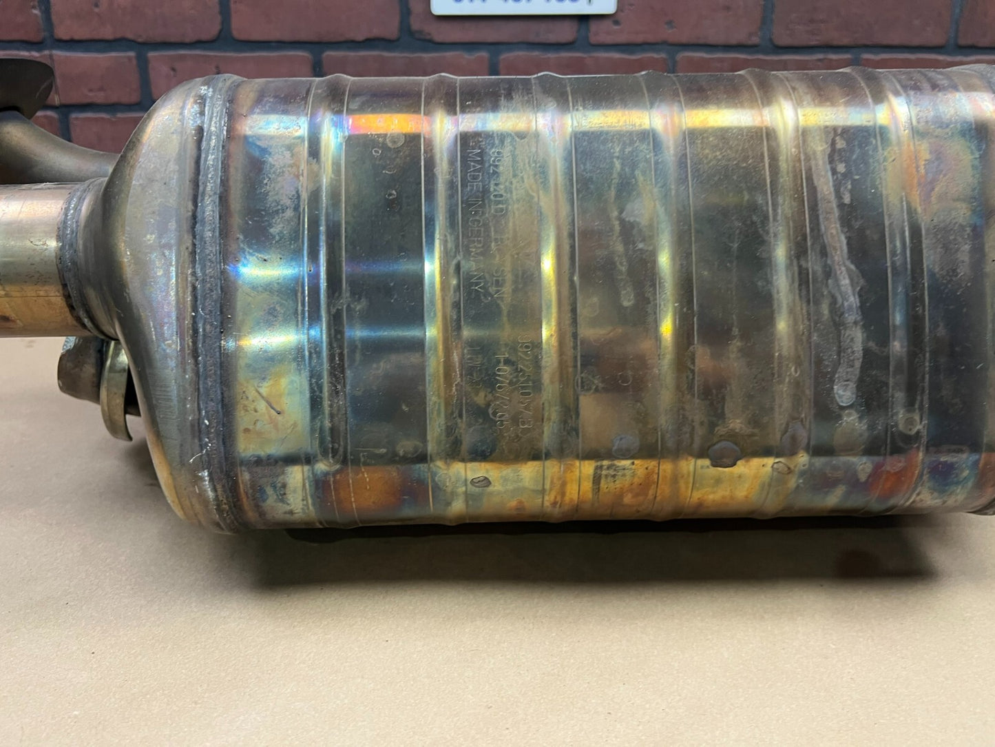 USED 2021-2024 PORSCHE 911 992 TURBO/ TURBO S EXHAUST MUFFLER OEM 21 22 23