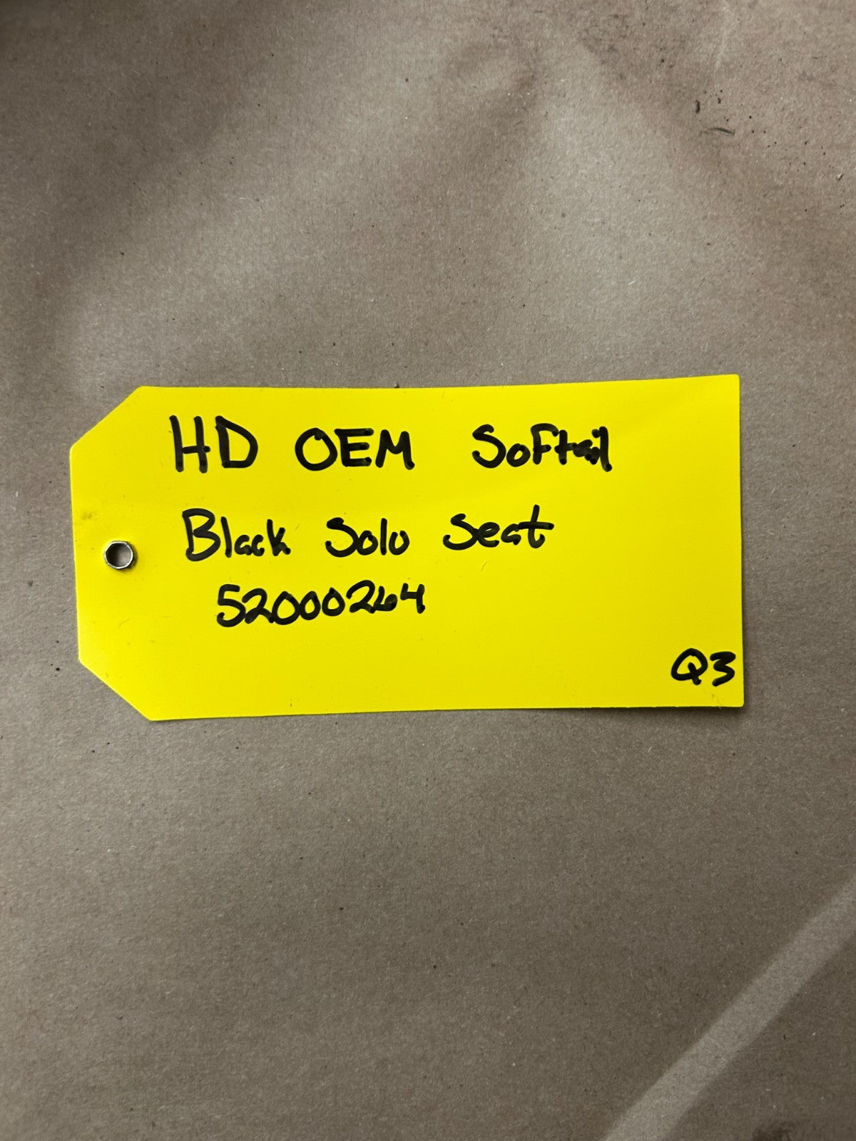 Harley-Davidson OEM Softail Black Stock Solo Seat 52000264