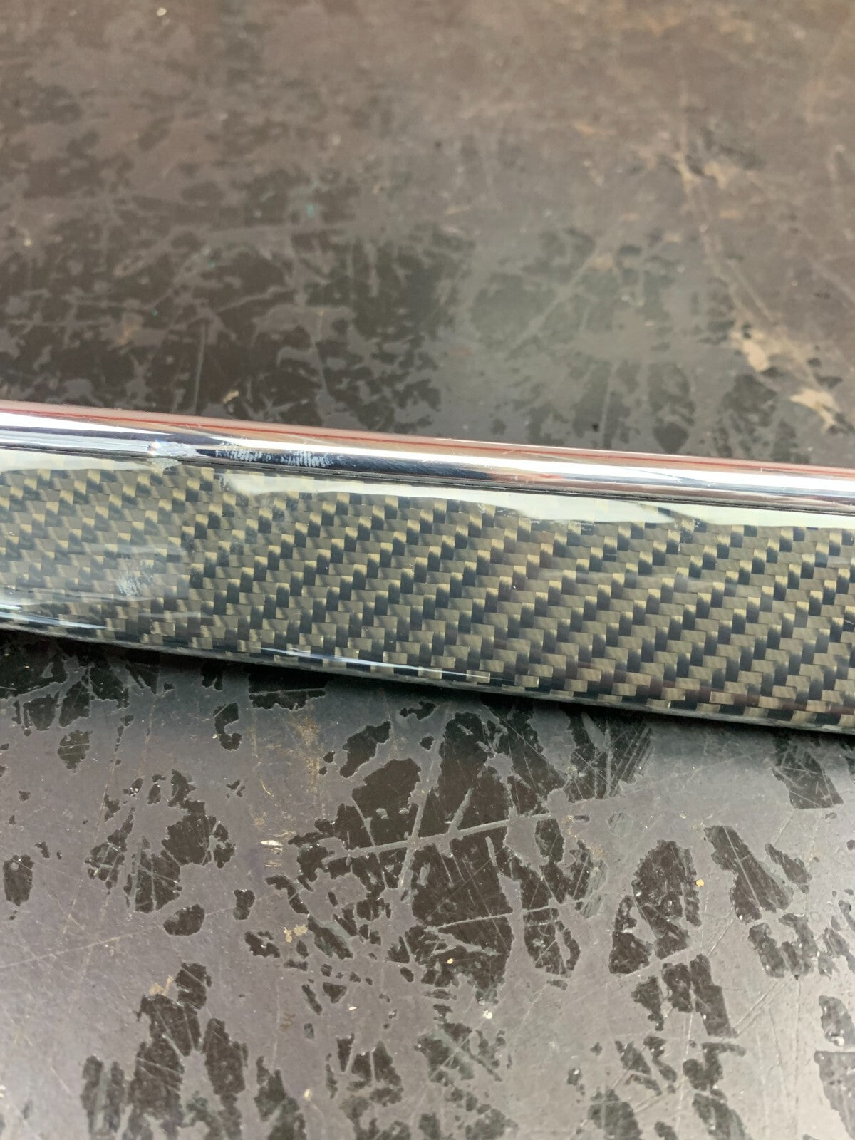 15-18 JEEP GRAND CHEROKEE SRT8 OEM FRONT LH DOOR PANEL CARBON FIBER TRIM Damaged