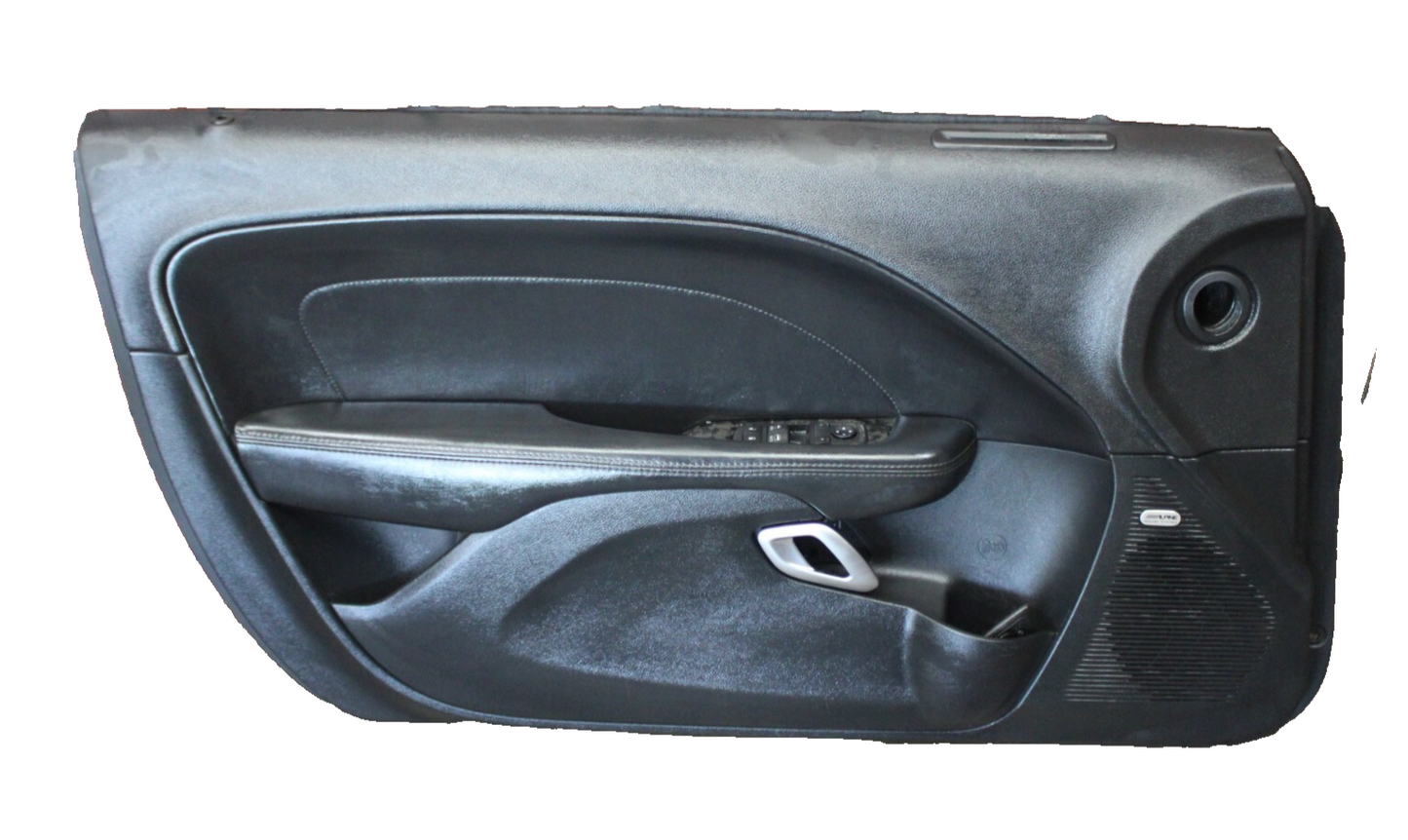 2015-2019 Dodge Challenger OEM Driver LH Side Door Trim Panel Carbon 5PS251X9AH