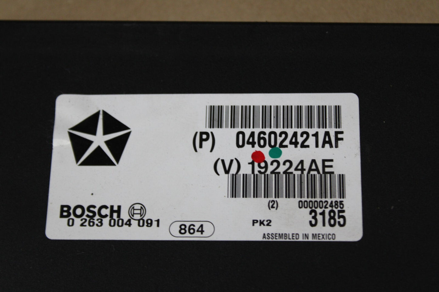 2006-2008 CHRYSLER 300 CHARGER MAGNUM DRIVER PARK ASSIST MODULE OEM 04602421AF