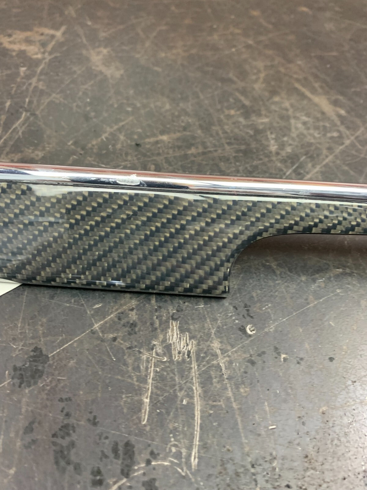 15-18 JEEP GRAND CHEROKEE SRT8 OEM FRONT LH DOOR PANEL CARBON FIBER TRIM Damaged