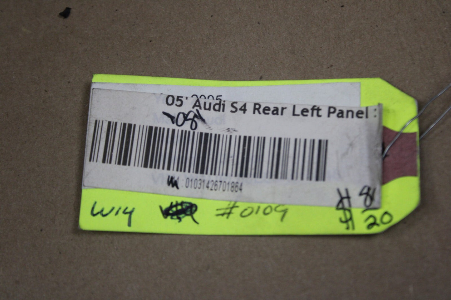 OEM 2005-2008 AUDI A4 S4 REAR PASSENGER RIGHT SIDE INTERIOR DOOR TRIM PANEL