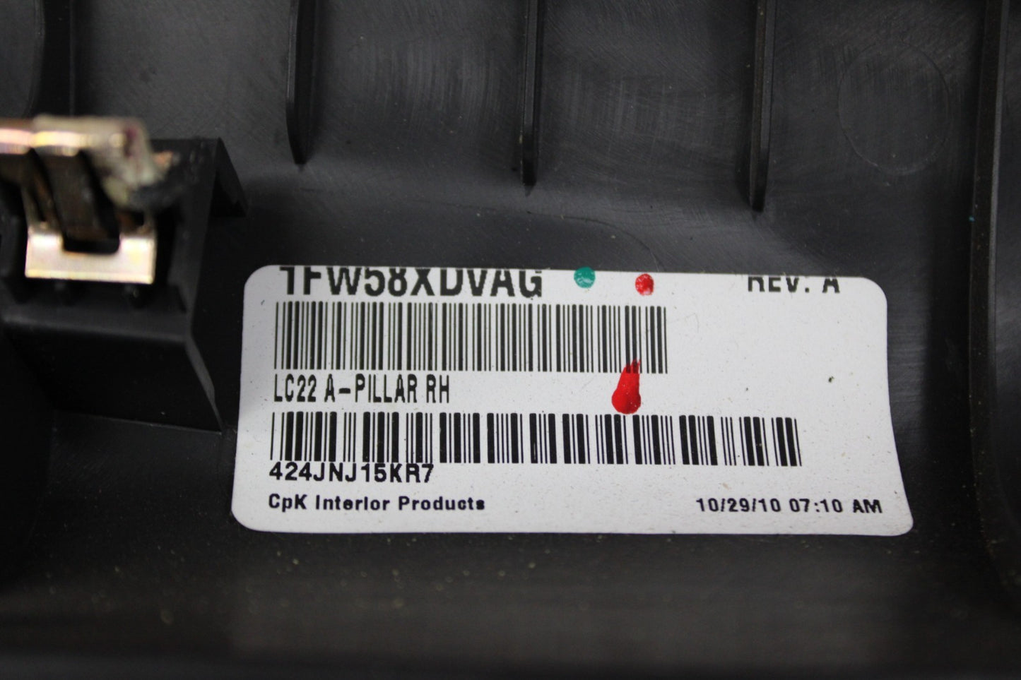 2008-2014 Dodge Challenger SRT Passenger Right Side A Pillar Trim OEM 1FW58XDVAG
