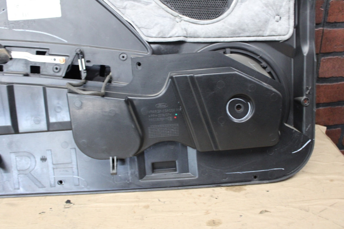 15-21 Mustang GT Black Suede Front Passenger RH Interior Door Trim Panel