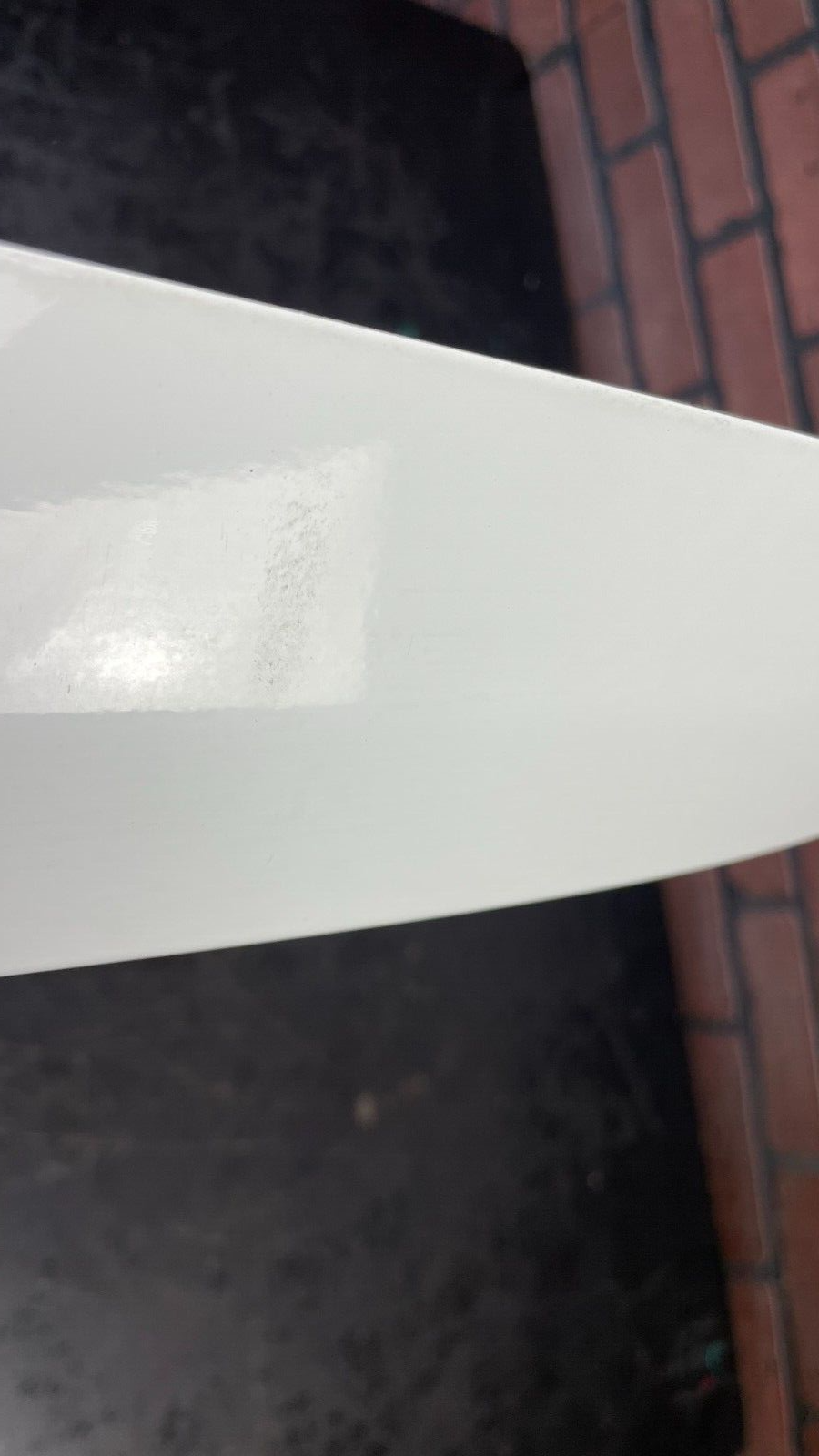 2013-2016 FORD ESCAPE TRUNK LID TAILGATE TRIM PANEL MOLDING W CAMERA WHITE