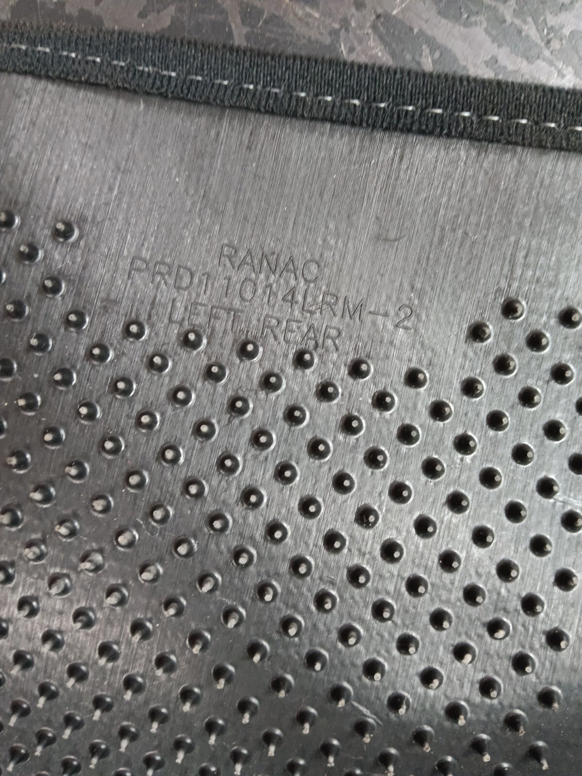 2012 Chrysler 300 Rear Single Driver LH Side Black Carpet Floor Mat