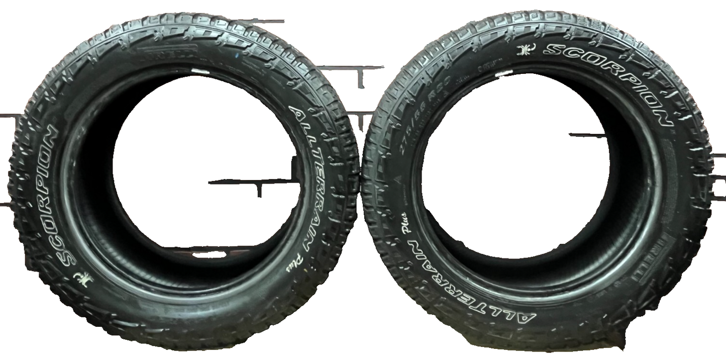 Used 2 X Pirelli Scorpion All Terrain Plus 275/55R20 113T Tires 5/32"