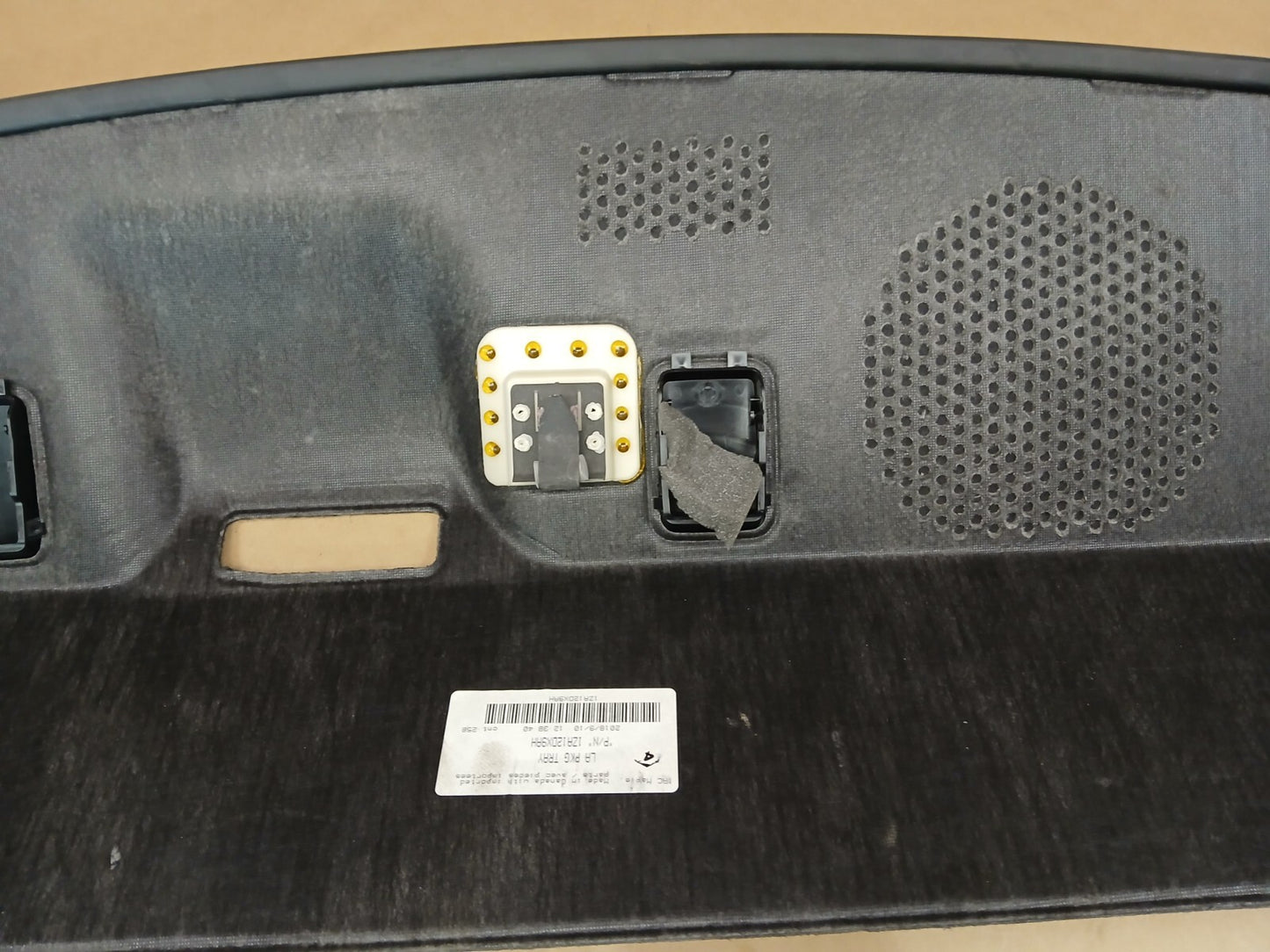 15-23 CHALLENGER REAR DECK SHELF PACKAGE TRAY TRIM PANEL COVER OEM 1ZA12DX9AH