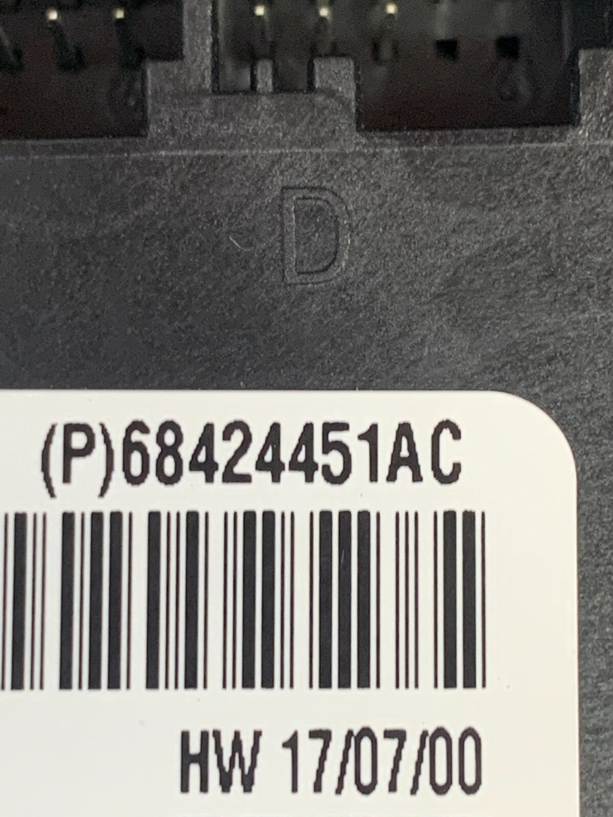 2020 DODGE CHARGER/300/PACIFICA FRONT LEFT DOOR CONTROL MODULE UNIT 68424451AC