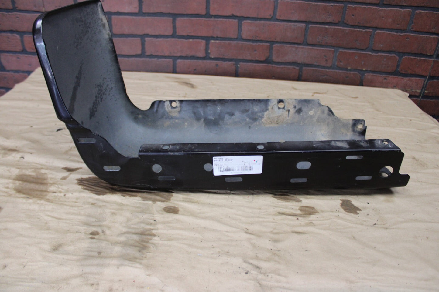 OEM 2008-2014 Ford F150 Rear Driver LH Side Bumper Corner End Cap w/ Sensor Hole