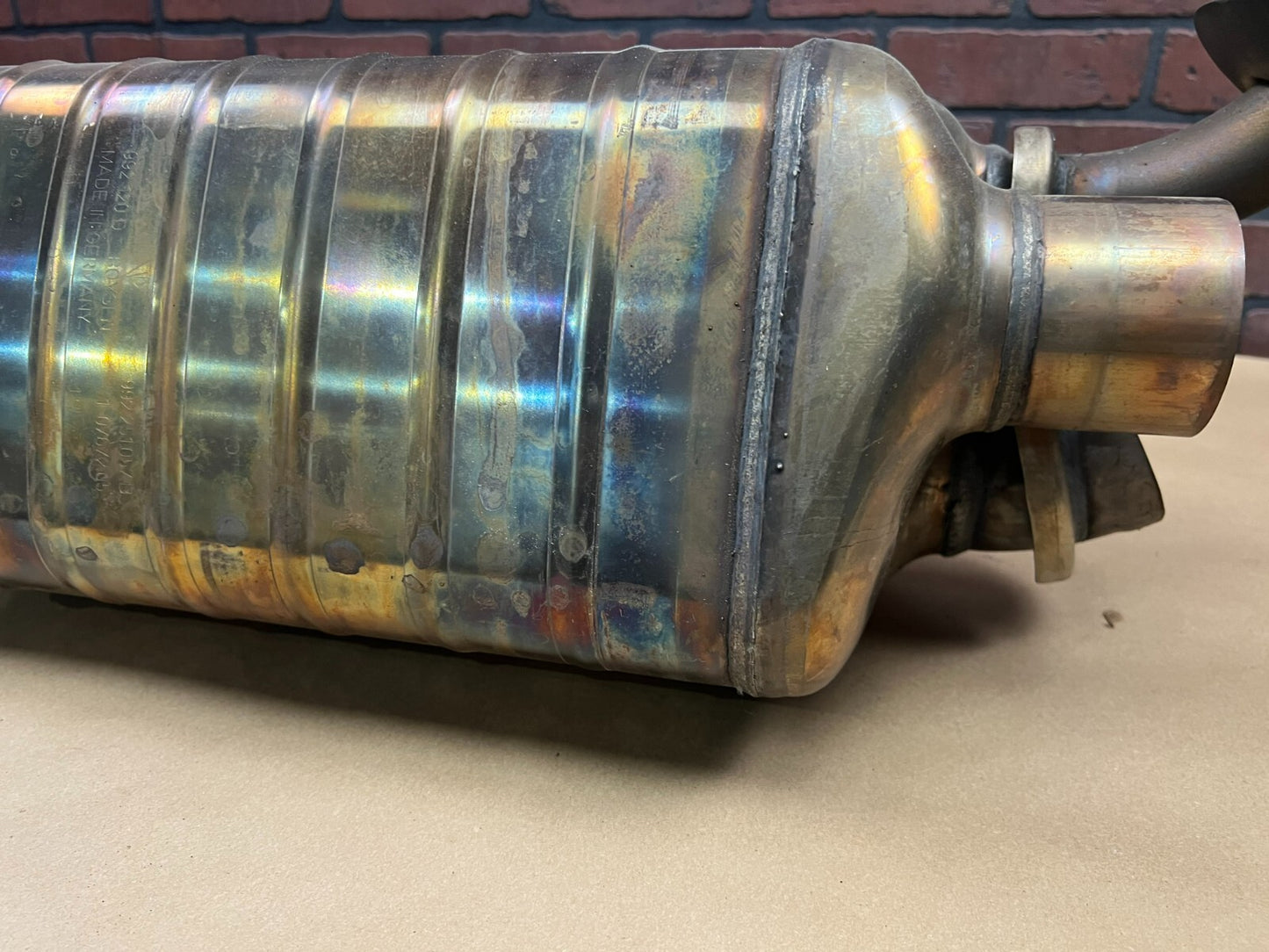 USED 2021-2024 PORSCHE 911 992 TURBO/ TURBO S EXHAUST MUFFLER OEM 21 22 23