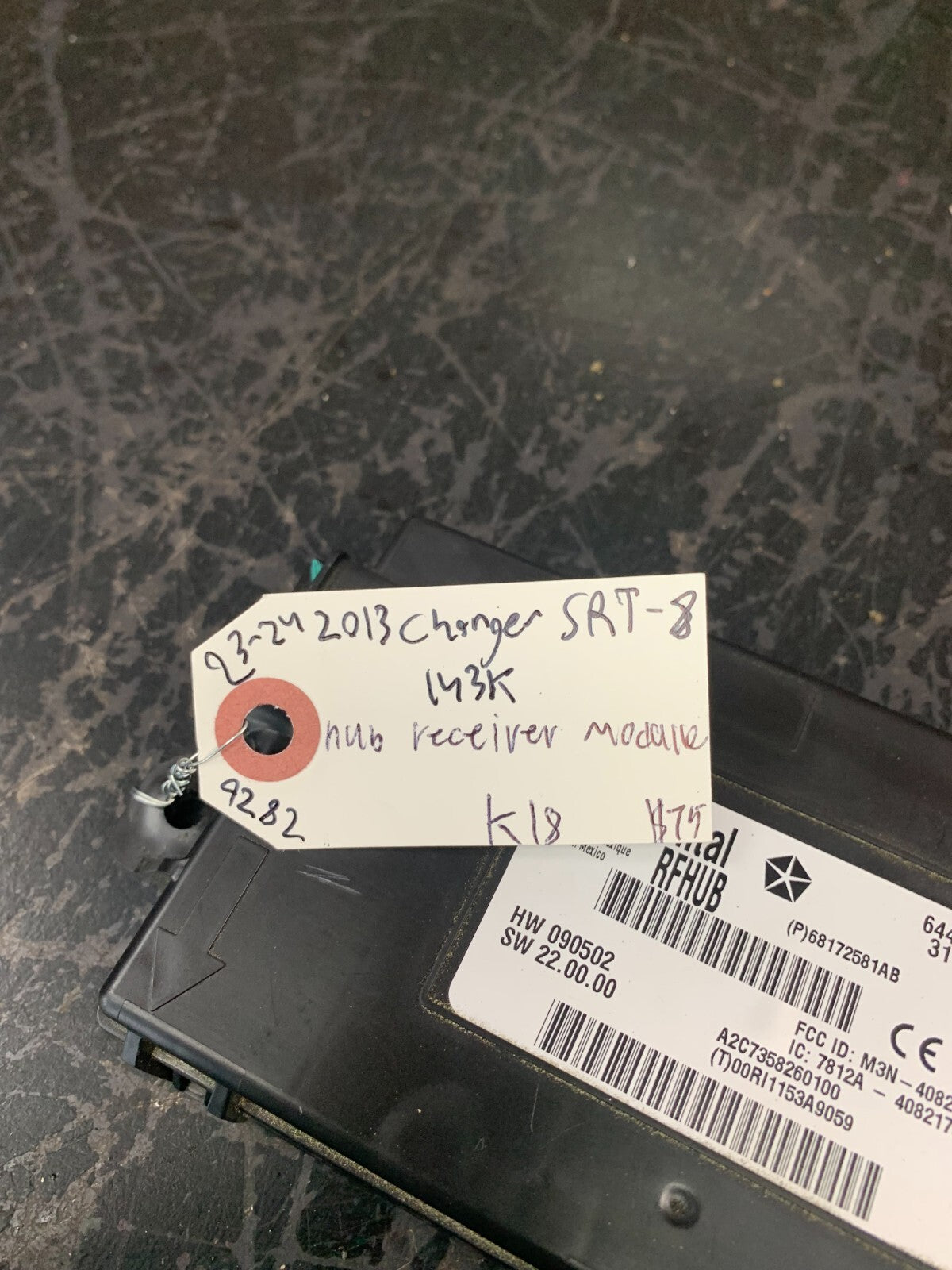 2013 Charger Journey 300 RFHUB Receiver Control Module OEM Mopar 68172581AB