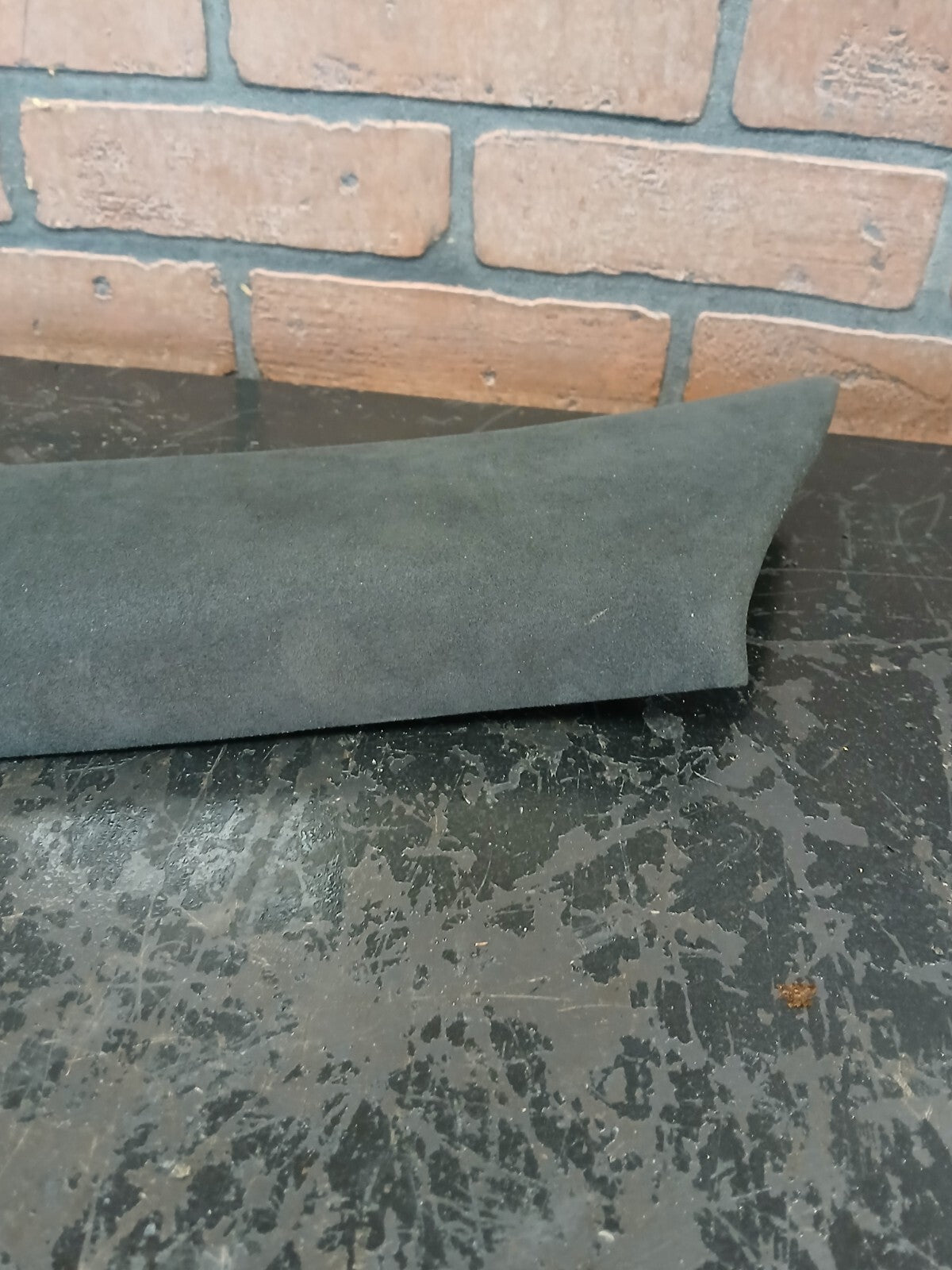 2008-2014 DODGE CHALLENGER OEM LEFT SIDE A PILLAR DARK SLATE GENUINE SUEDE.
