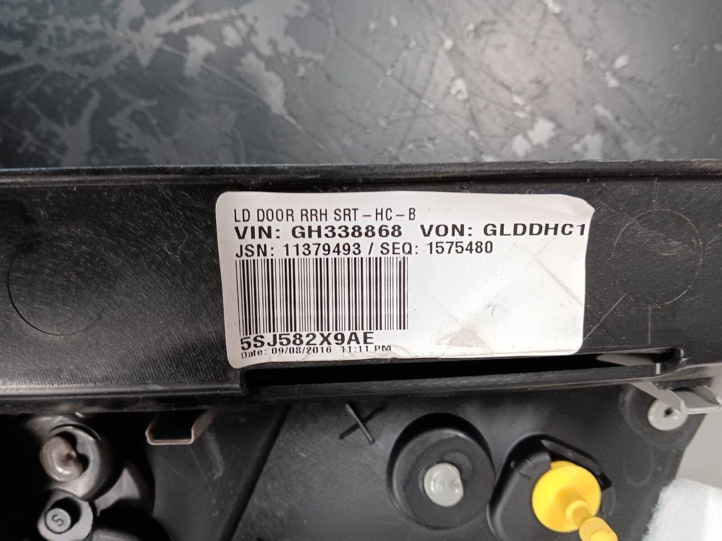 2015-2019 Dodge Charger Rear Passenger RH Interior Door Panel 5sj582x9ae