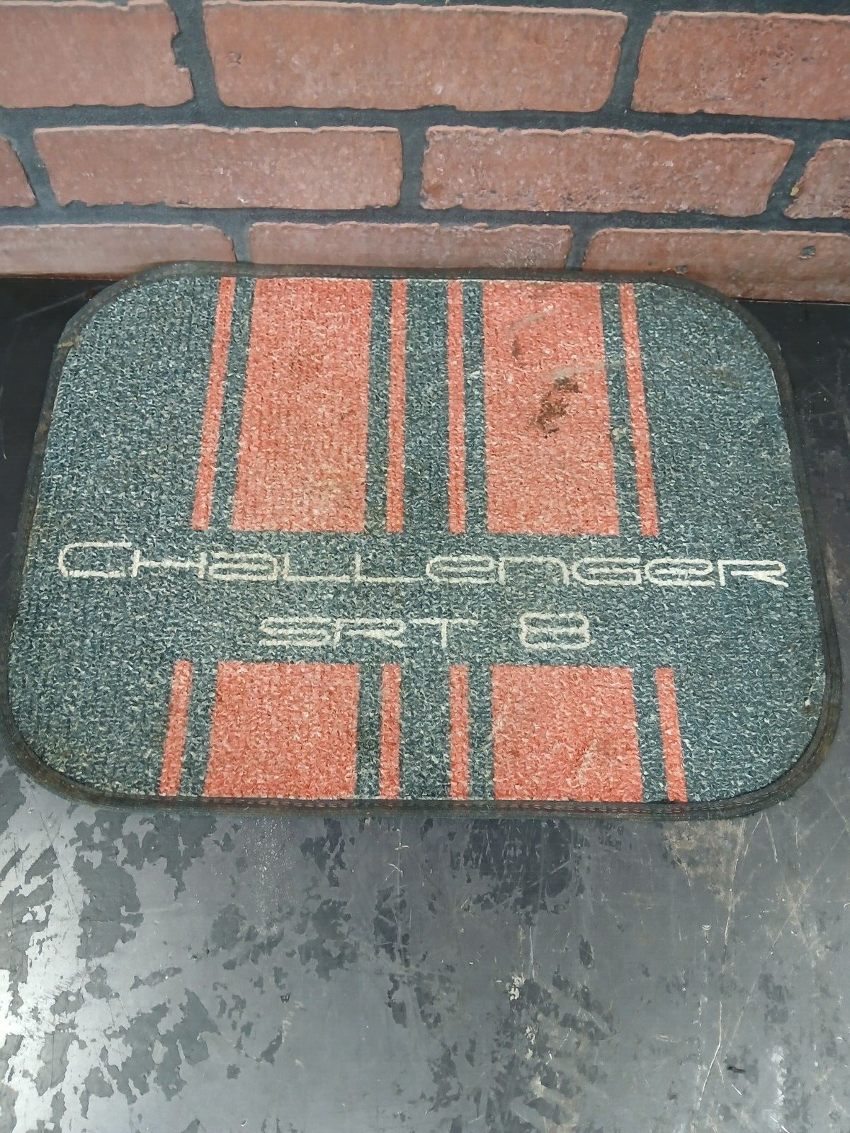 2016 Dodge Challenger SRT8 Custom Red and Black Floor Mat Set