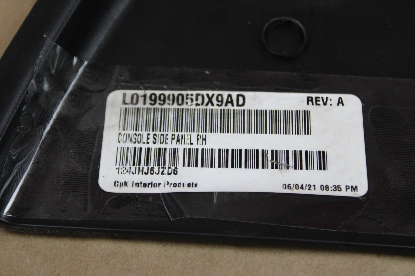 2011-2023 Dodge Charger Passenger Right RH Side Center Console Trim Panel