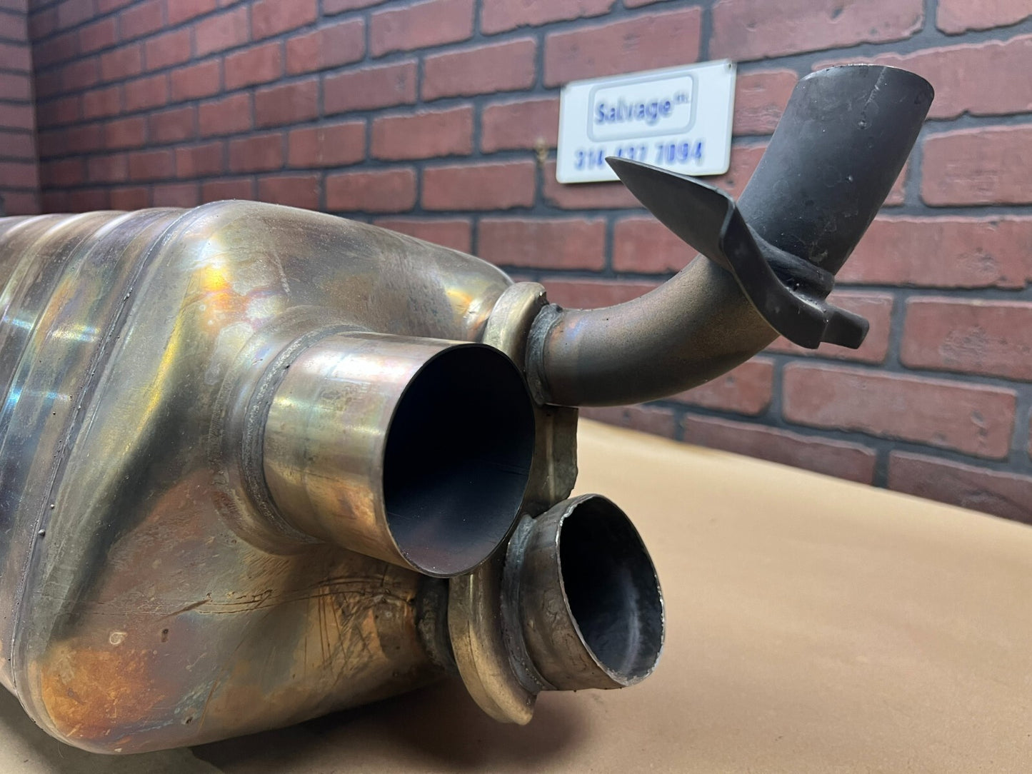 USED 2021-2024 PORSCHE 911 992 TURBO/ TURBO S EXHAUST MUFFLER OEM 21 22 23