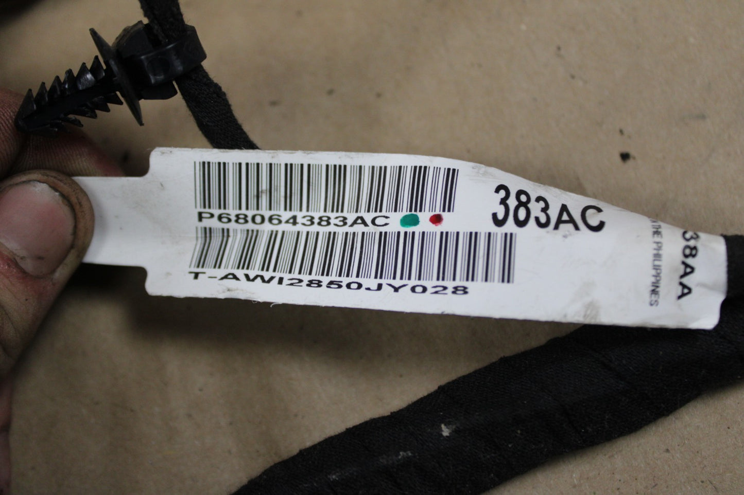 2011 Dodge Challenger R/T SRT8 Dash Wiring Wire Harness Assembly OEM 68064383AC
