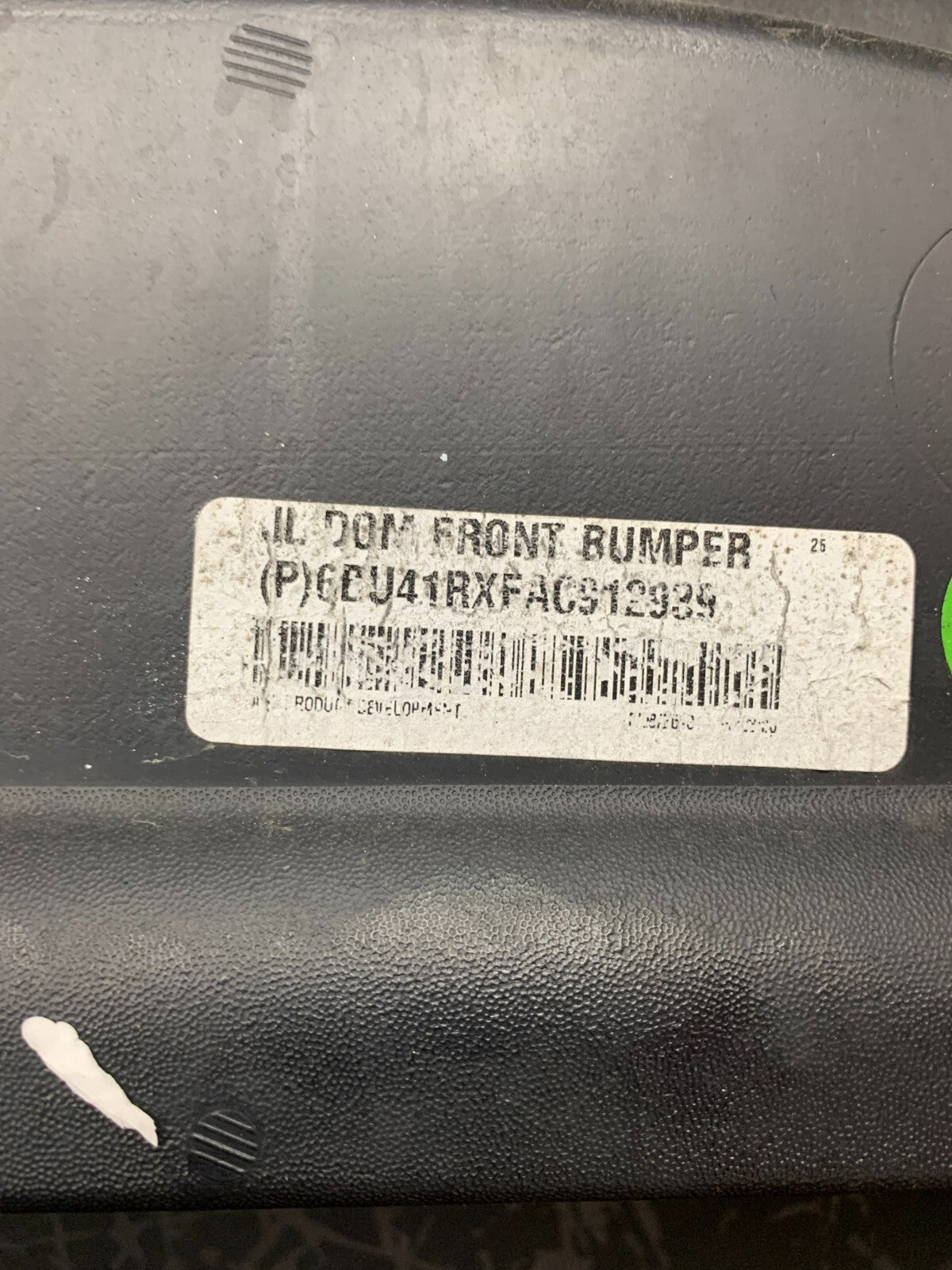 2018-2023 Jeep Wrangler / Gladiator OEM Plastic Front Bumper Assembly 6BU41TRMAC