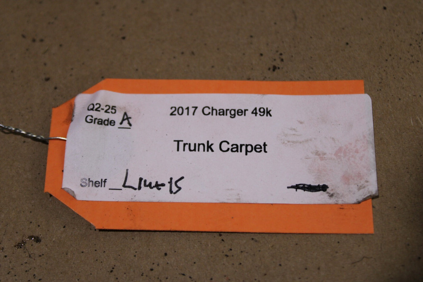 2011-2023 DODGE CHARGER/300 REAR 2ND SECOND ROW FLOOR COVER CARPET LINER MAT