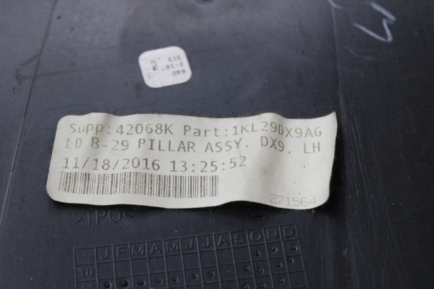 2011-2023 DODGE CHARGER DRIVER LH SIDE CENTER B PILLAR COVER TRIM OEM 1KL29DX9AG