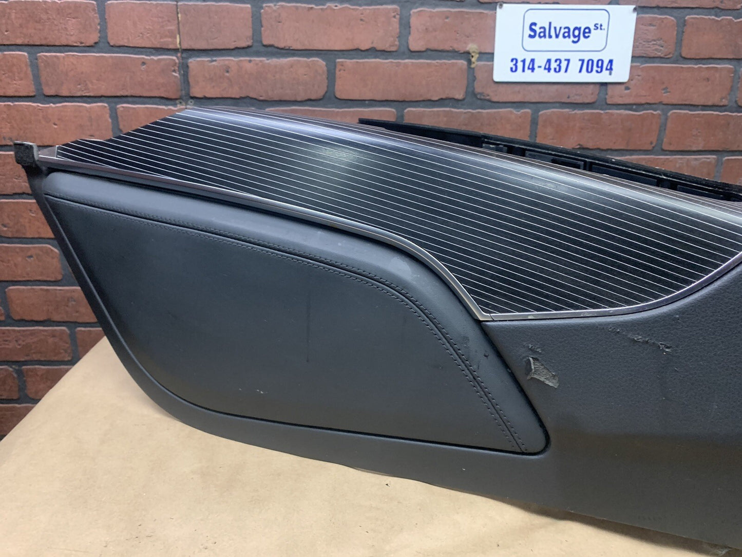 2012-2018 AUDI A6/S6/A7/S7/RS7 Center Console Panel OEM-Black Fretted Ebony Trim