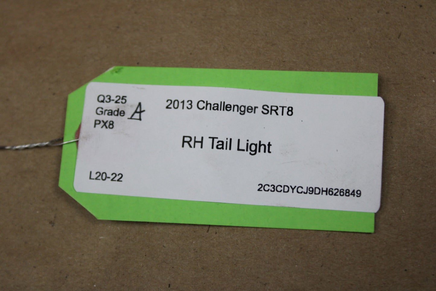 2008-2014 Dodge Challenger SRT8 Driver Left Side Tail Light Taillight OEM