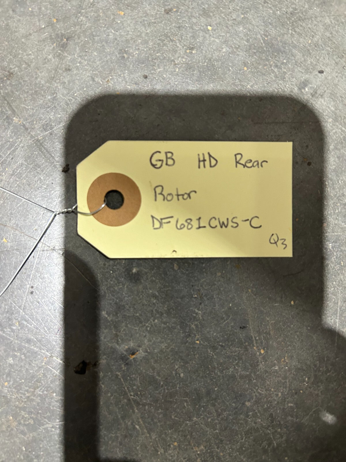 Harley Davidson Galfer Rear Rotor Black Carrier DF681CWS-C