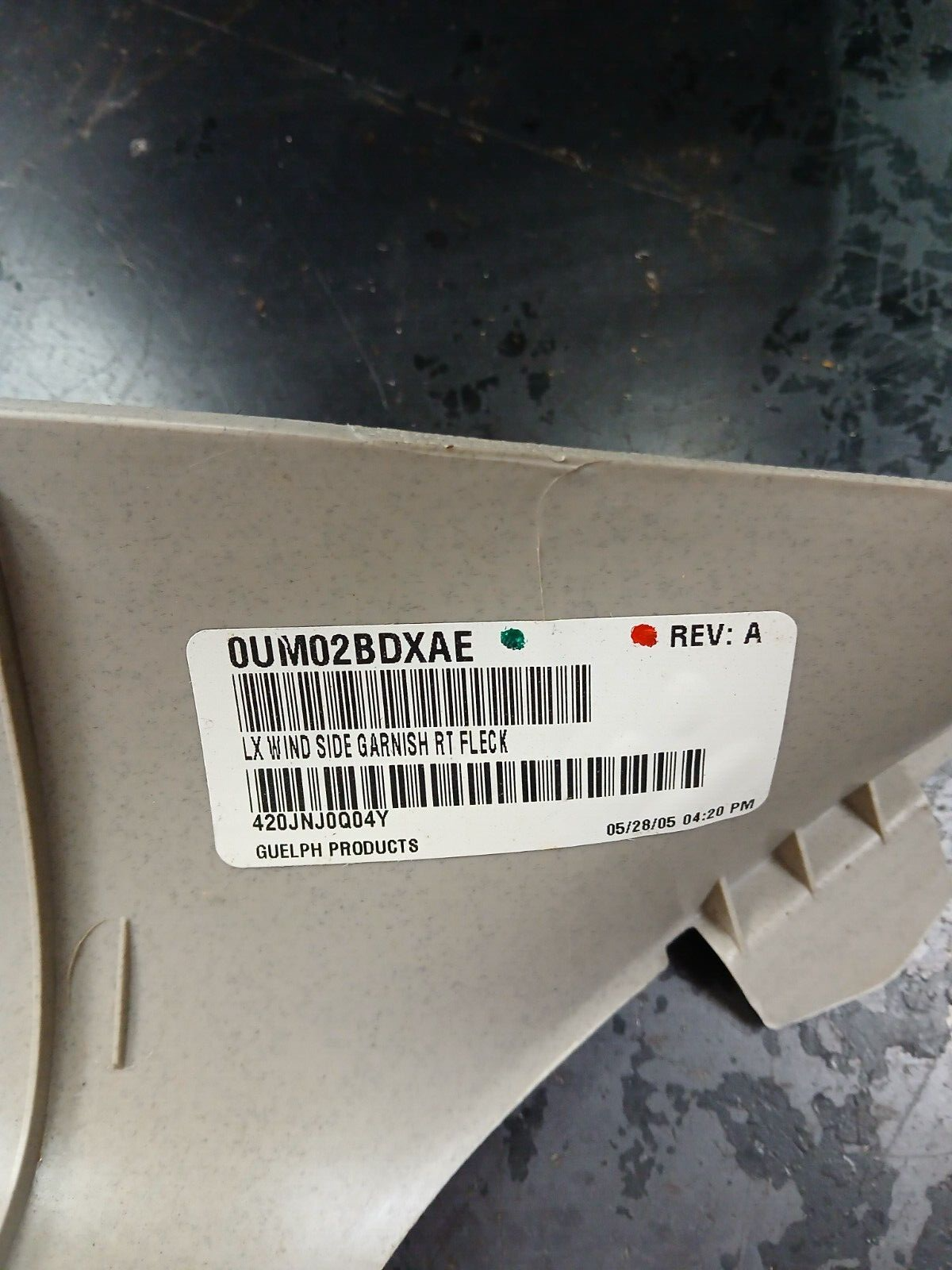 05-07 Dodge Charger Chrysler 300 Passenger RH Side A Pillar Trim 0um02bdxae