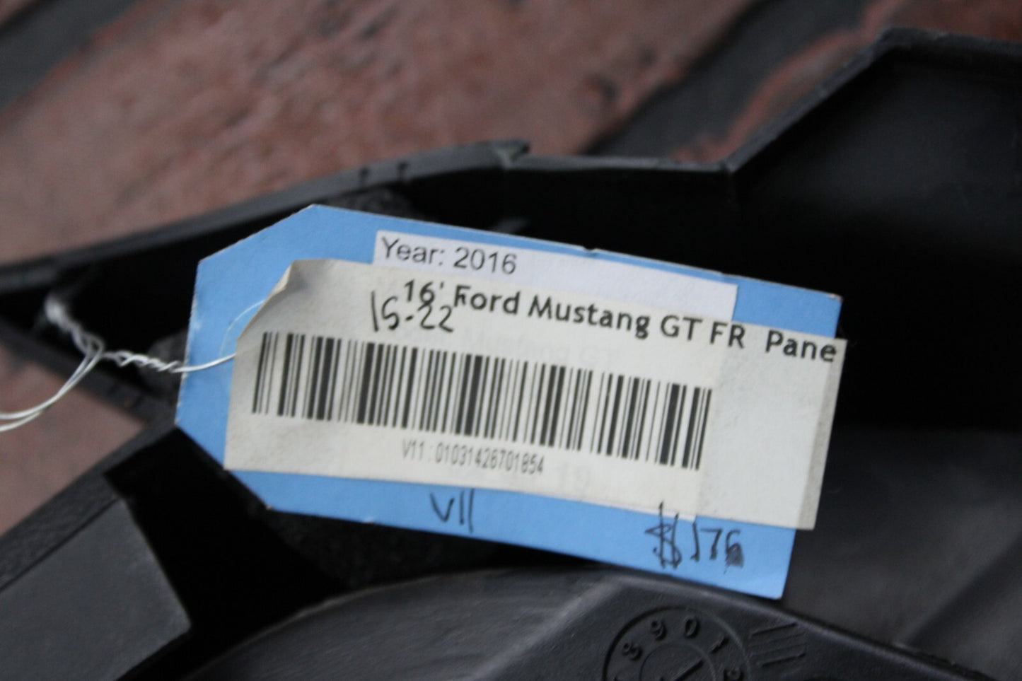 2015-2023 Mustang GT Black Suede Insert Passenger Right Interior Door Trim Panel