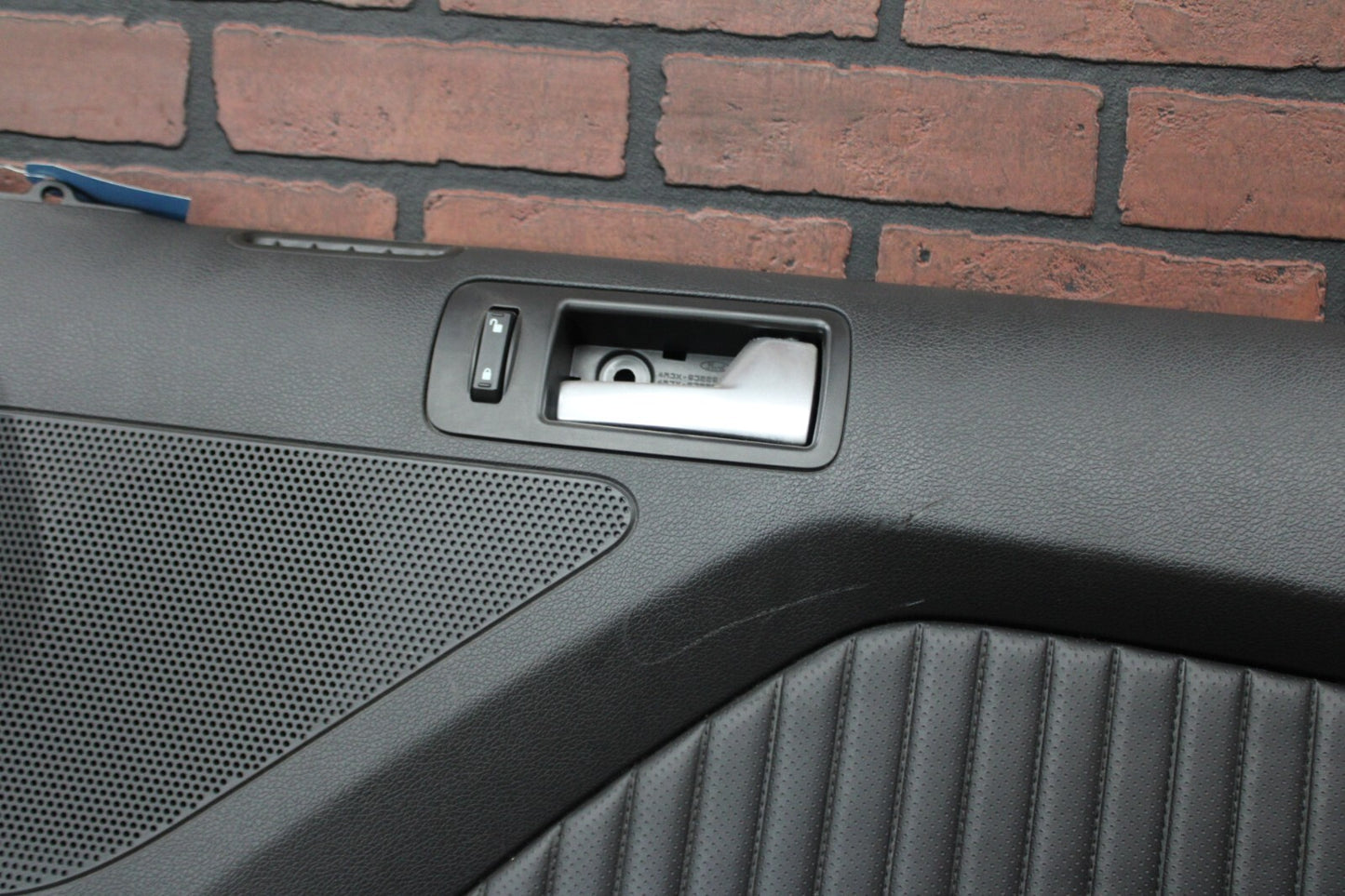 15-21 Mustang GT Black Suede Front Passenger RH Interior Door Trim Panel