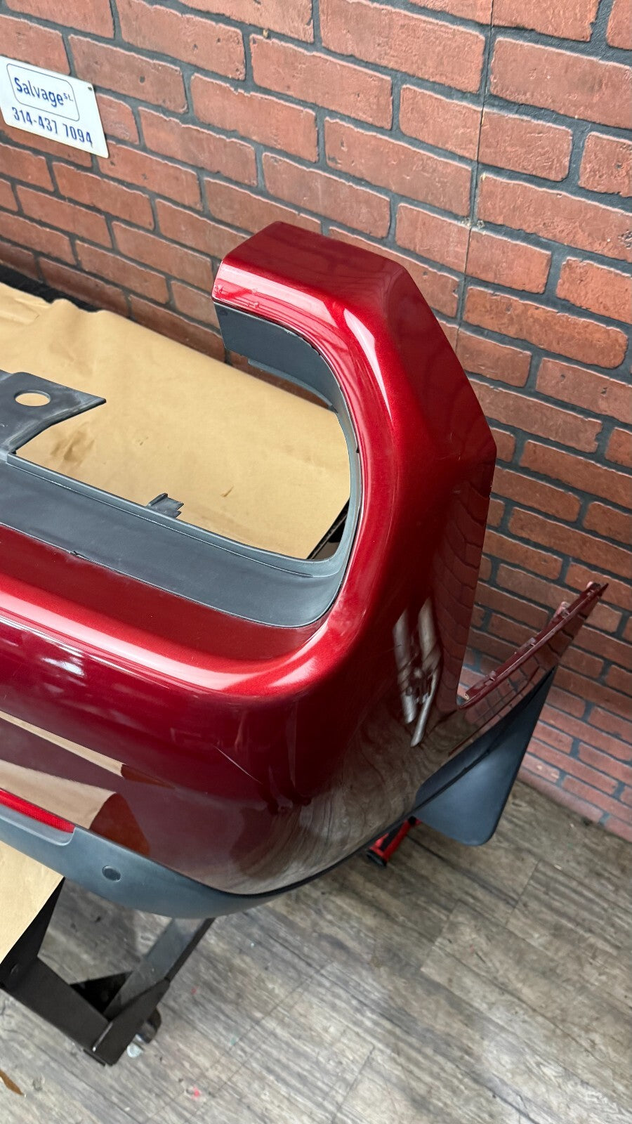 2015-2020 DODGE CHALLENGER REAR BUMPER COVER FASCIA ASSEMBLY PASSION RED PEARL
