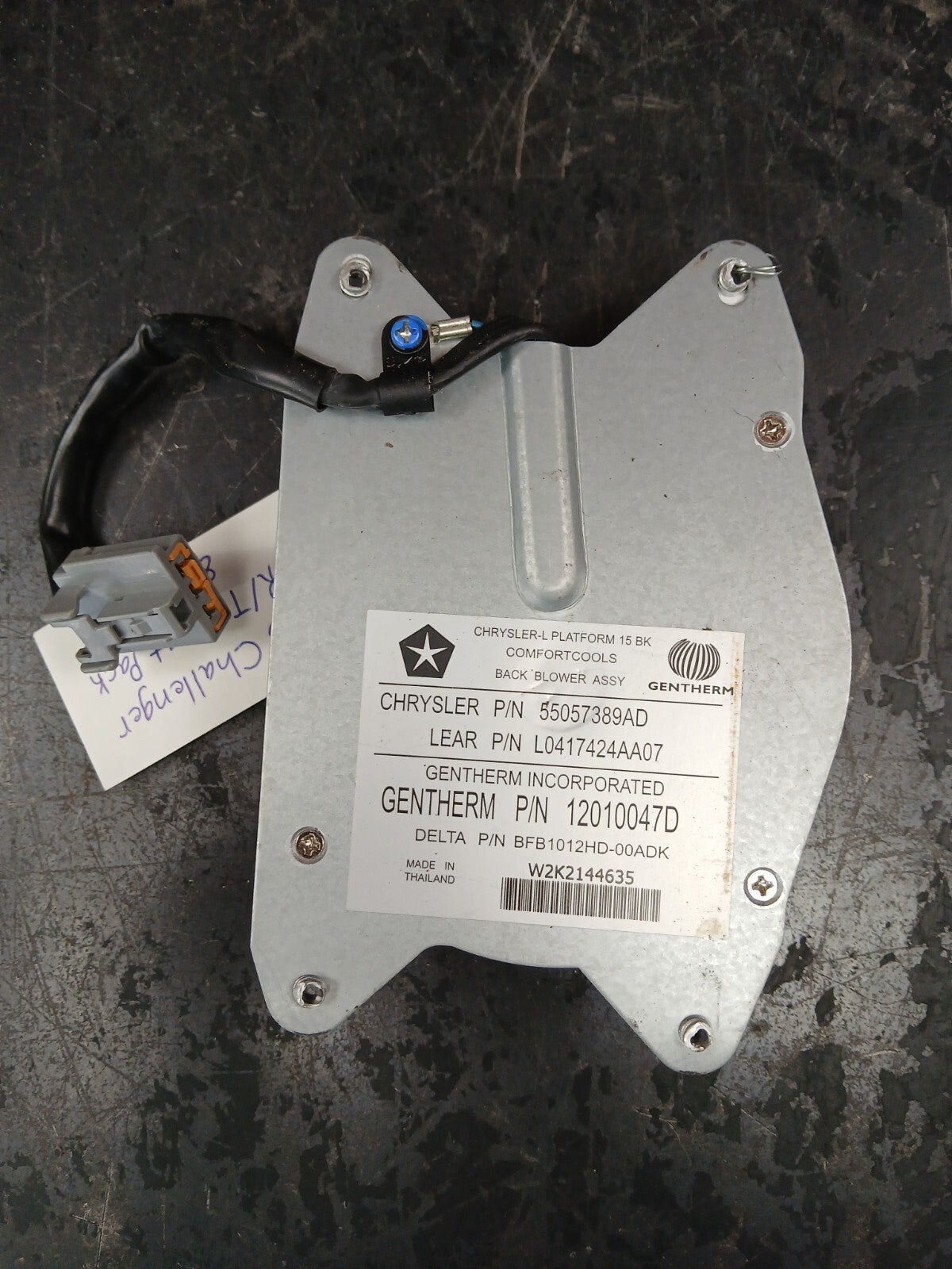 2015-2023 Challenger Charger 300 Seat Back Blower Motor Assembly 55057389ad