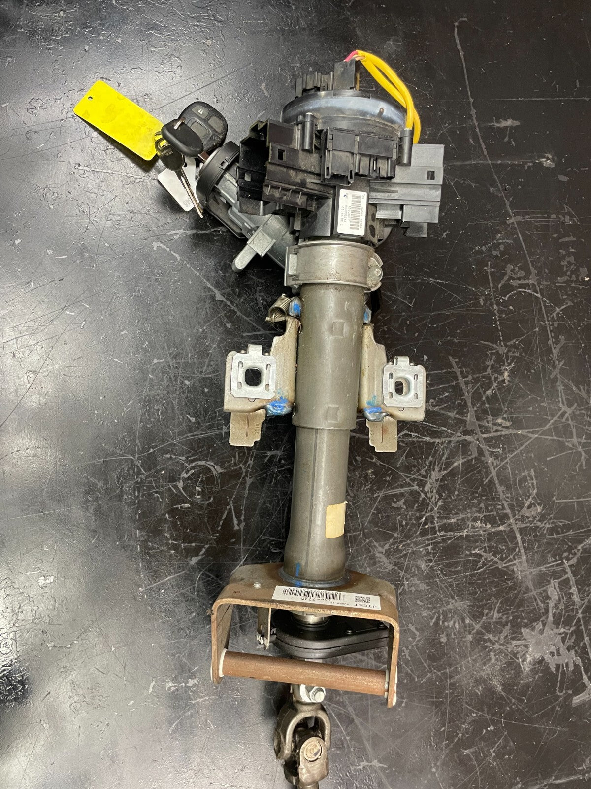 07-10 SATURN SKY REDLINE PONTIAC SOLSTICE GXP OEM STEERING COLUMN ASSEMBLY + KEY
