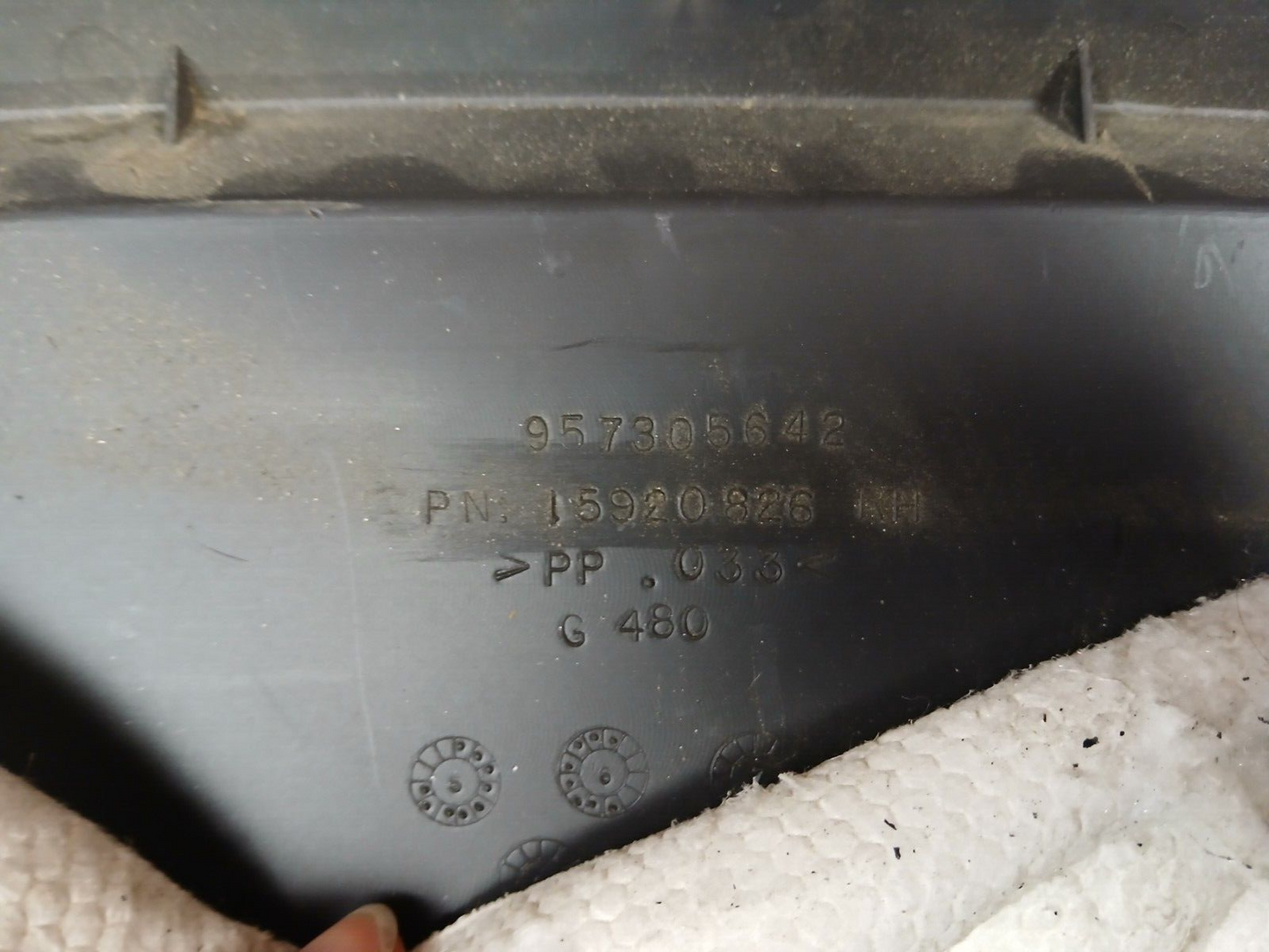 2006-2010 Pontiac Solstice GXP Passenger RH Side Dash Insulator Panel 15920826