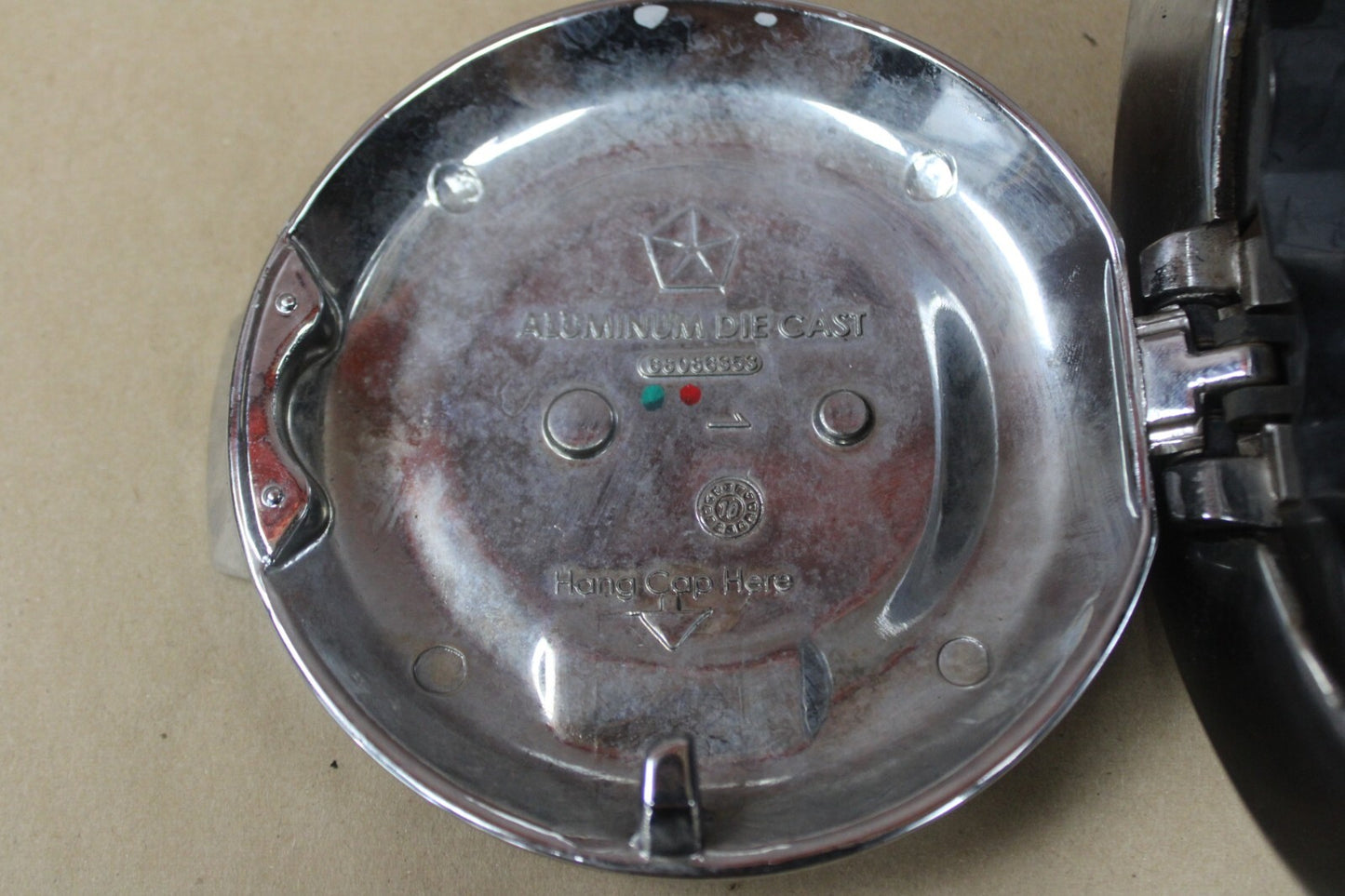 2011-2023 Dodge Challenger SRT SRT8 Fuel Fill Filler Door Chrome Gas Cap Lid OEM