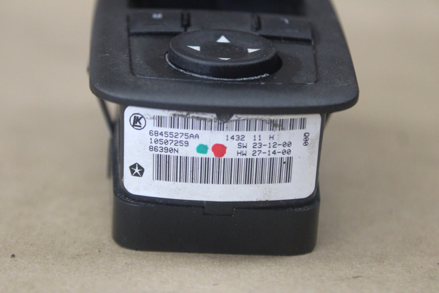 20-23 Chrysler 300 Dodge Charger Master Power Window Switch OEM 68455275AA