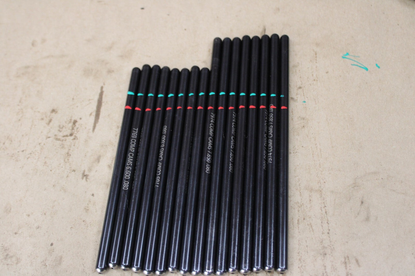 6.1L HEMI Engine 7769-8 7974-8 Comp Cams 6.600" 7.850" .080" Push Rod Set 16pcs