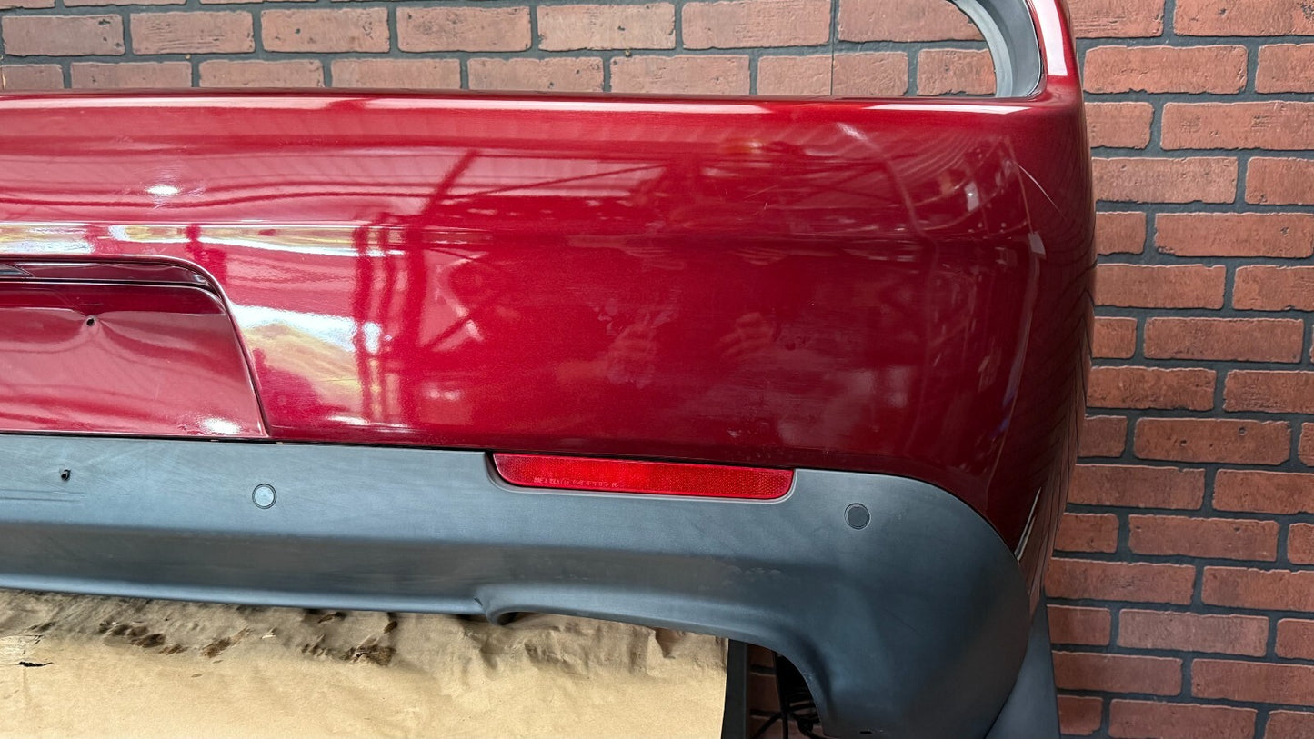 2015-2020 DODGE CHALLENGER REAR BUMPER COVER FASCIA ASSEMBLY PASSION RED PEARL
