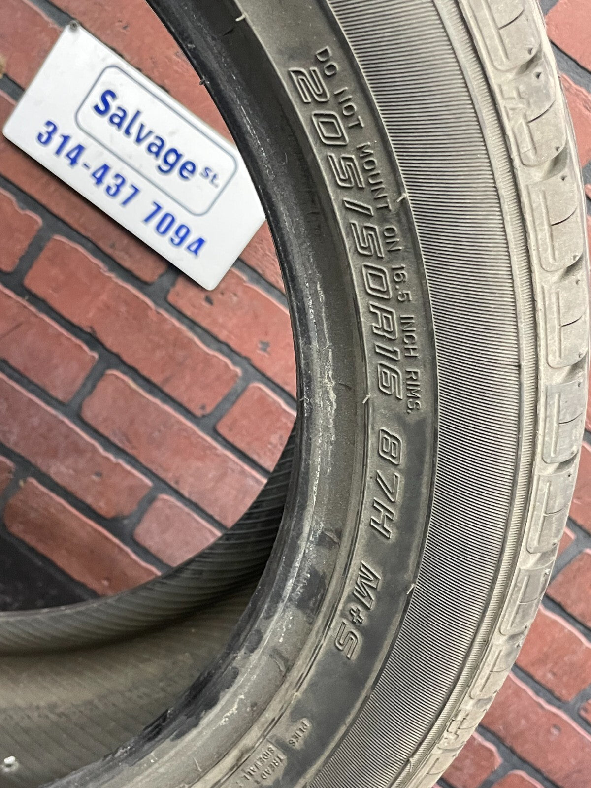 Used 205/50R16 Aspen Touring A/S 87H - 6/32